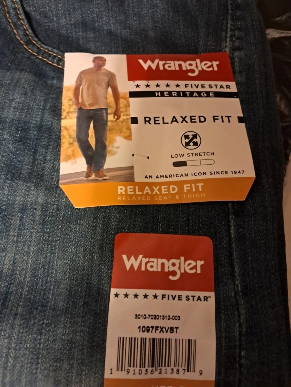 Five Star Men’s Relaxed Fit Jeans - Blue